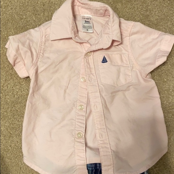 Carter’s Infant Polo shirt and shorts set - Picture 2 of 4